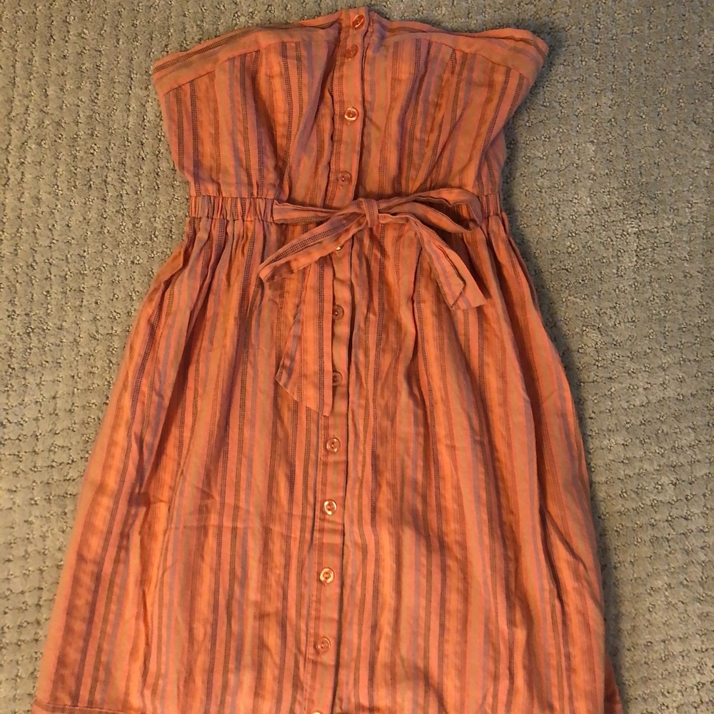 Perfect cotton peach summer dress!